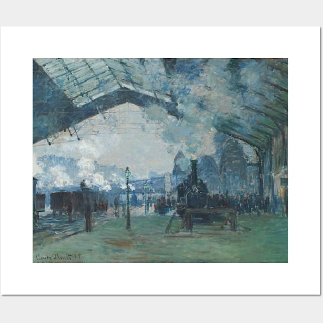 Arrival of the Normandy Train - Claude Monet Wall Art by KargacinArt